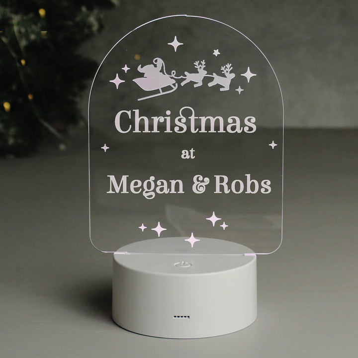 Buy Personalised Free Text Christmas LED Light available now at www.giftsfinder.co.uk