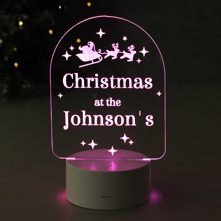 Buy Personalised Free Text Christmas LED Light available now at www.giftsfinder.co.uk