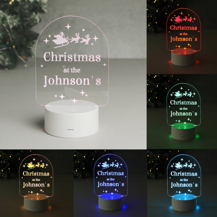 Buy Personalised Free Text Christmas LED Light available now at www.giftsfinder.co.uk