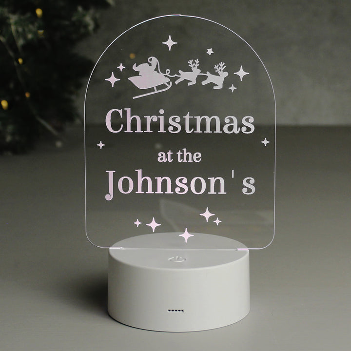 Buy Personalised Free Text Christmas LED Light available now at www.giftsfinder.co.uk