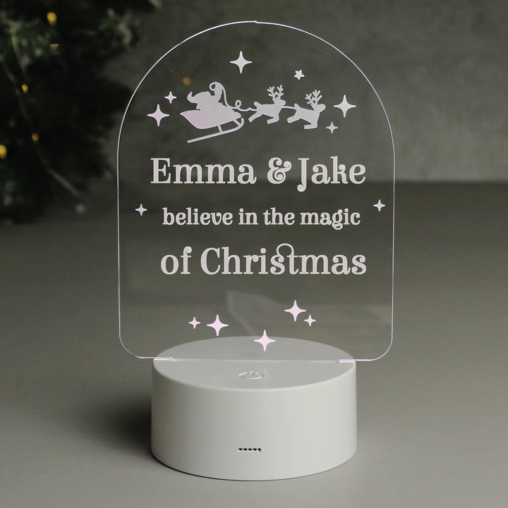 Buy Personalised Free Text Christmas LED Light available now at www.giftsfinder.co.uk