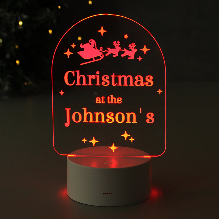 Buy Personalised Free Text Christmas LED Light available now at www.giftsfinder.co.uk