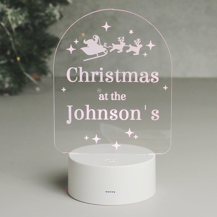 Buy Personalised Free Text Christmas LED Light available now at www.giftsfinder.co.uk