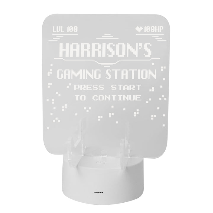 Personalised Gaming Controller Holder LED Colour Changing Light - part of the Gifts Finder Personalised Christmas Decorations collection