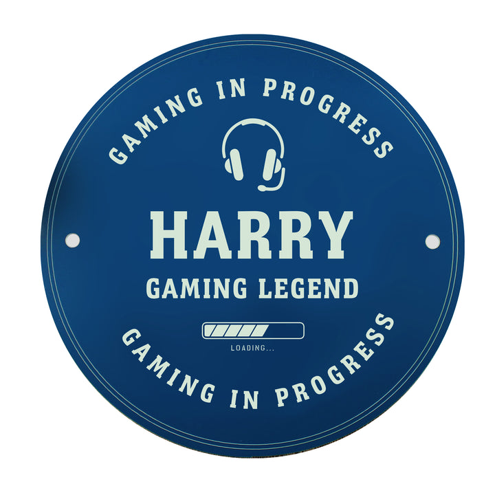 Buy Personalised Gaming Blue Plaque available now at www.giftsfinder.co.uk