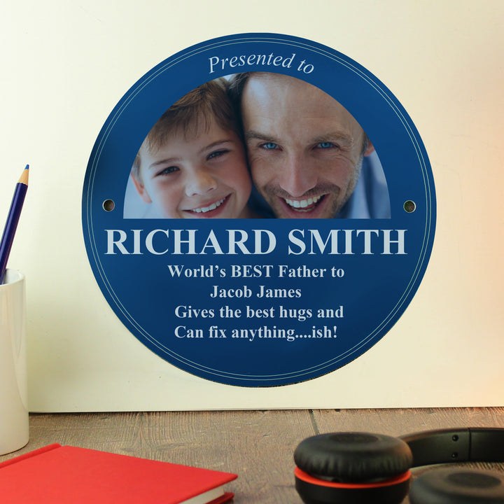 Buy Personalised Photo Upload Heritage Plaque - Father's Day gift at www.giftsfinder.co.uk