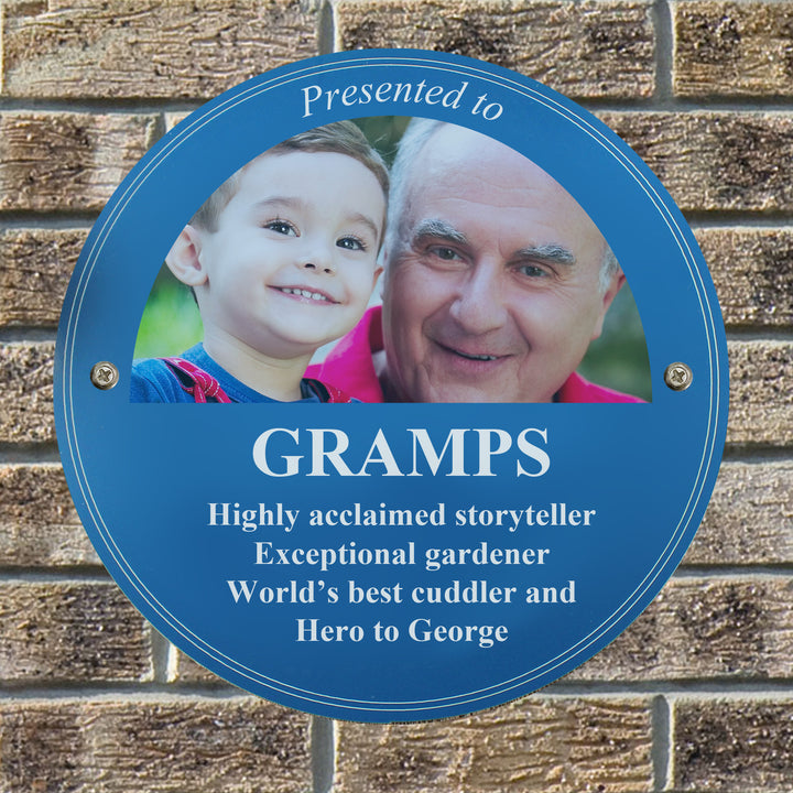 Buy Personalised Photo Upload Heritage Plaque - Father's Day gift at www.giftsfinder.co.uk