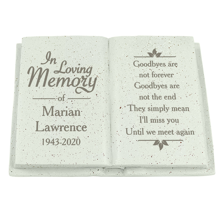 Personalised In Loving Memory Memorial Book - part of the Gifts Finder Personalised Memorials collection