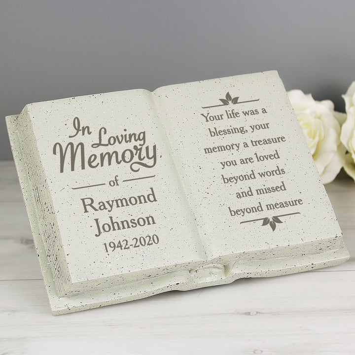 Personalised In Loving Memory Memorial Book - part of the Gifts Finder Personalised Memorials collection