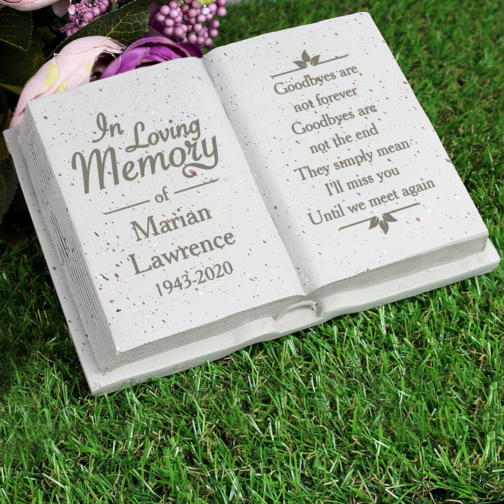 Personalised In Loving Memory Memorial Book - part of the Gifts Finder Personalised Memorials collection