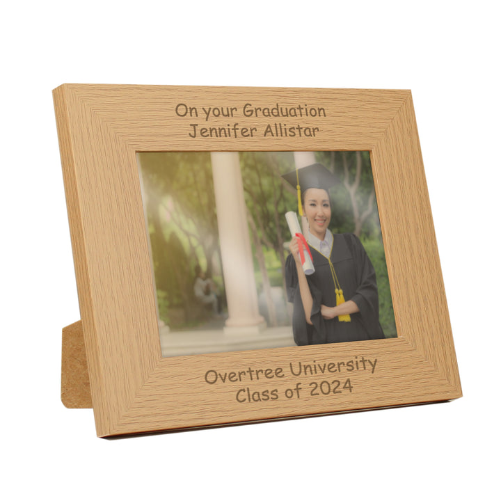 Personalised Landscape 7x5 Inch Landscape Wooden Photo Frame - part of the Personalised Photo Frames collection