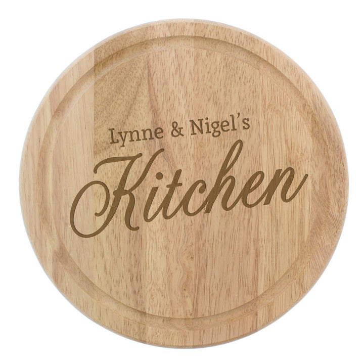 Personalised Kitchen Round Chopping Board - part of the Gifts Finder Personalised Chopping Boards collection