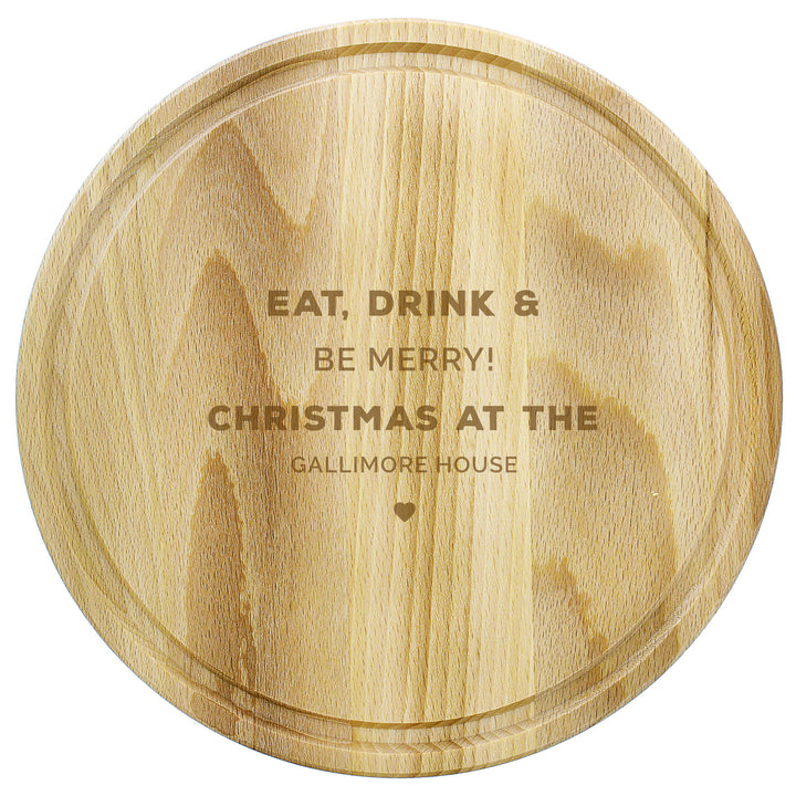 Buy Personalised Round Chopping Board at www.giftsfinder.co.uk