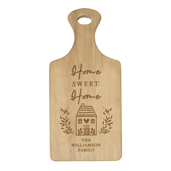 Buy Personalised HOME Wooden Paddle Board available now at www.giftsfinder.co.uk