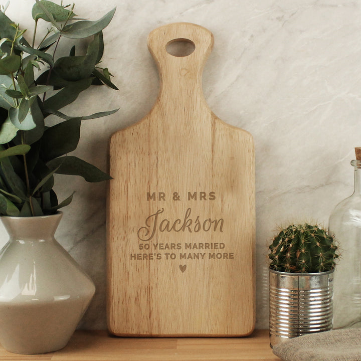 Personalised Wedding Wooden Paddle Board in gift category Kitchen, Baking & Dining Gifts