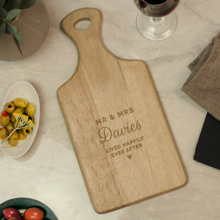 Personalised Wedding Wooden Paddle Board in gift category Kitchen, Baking & Dining Gifts