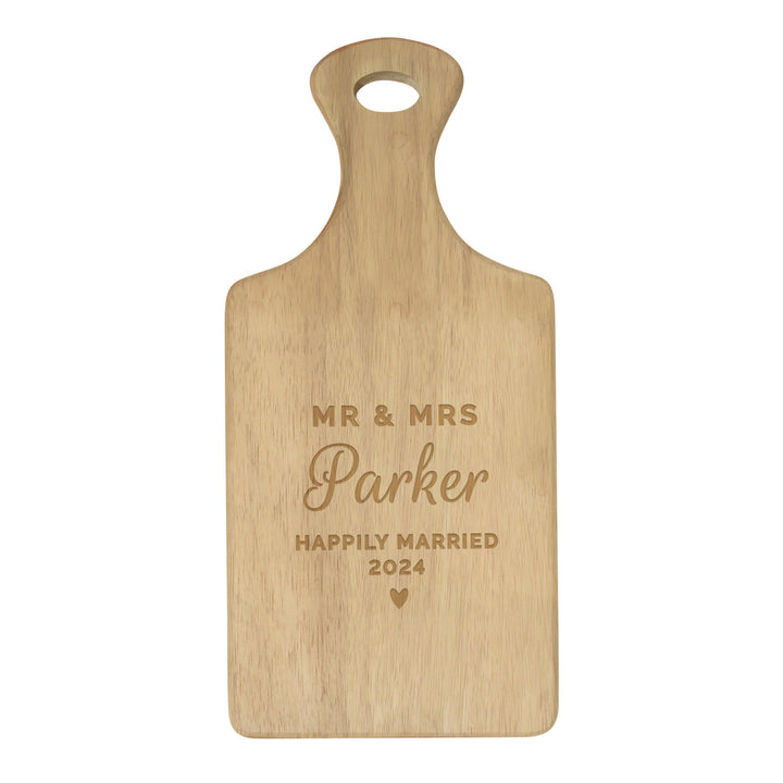 Personalised Wedding Wooden Paddle Board in gift category Kitchen, Baking & Dining Gifts