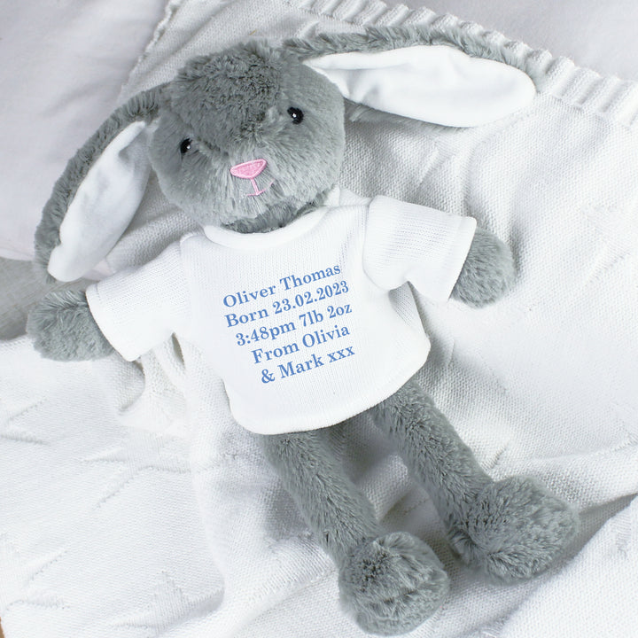 Buy Personalised Message Bunny Rabbit - Blue available now at www.giftsfinder.co.uk