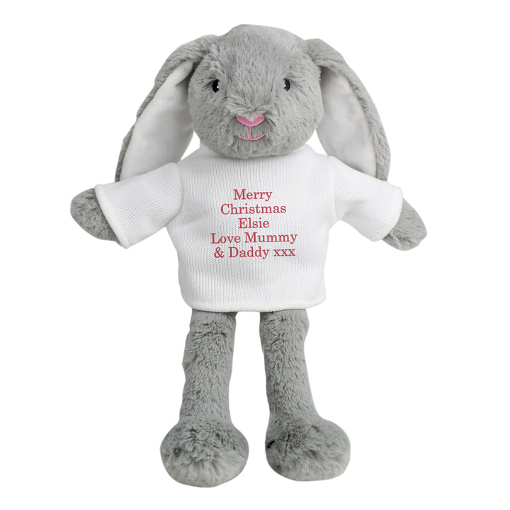 Personalised Christmas Bunny Rabbit - Red - part of the Gifts Finder Personalised Christmas Gifts collection