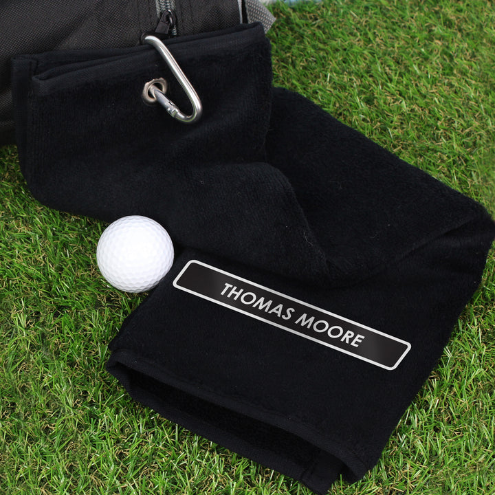 Buy Personalised Golf Towel available now at www.giftsfinder.co.uk