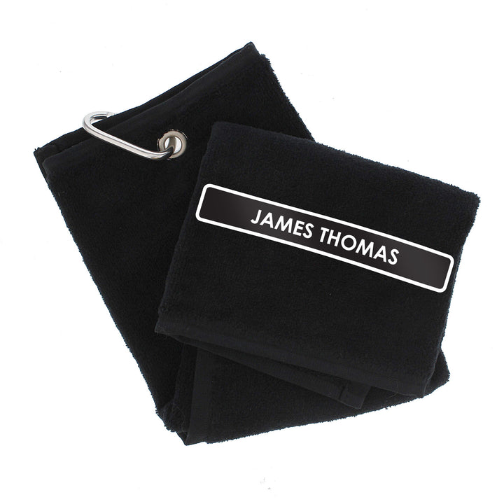 Buy Personalised Golf Towel available now at www.giftsfinder.co.uk