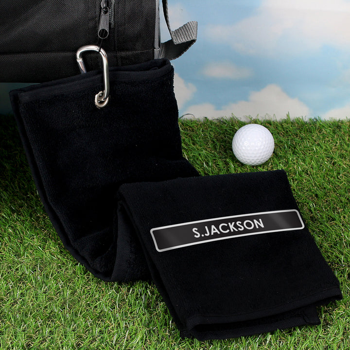 Buy Personalised Golf Towel available now at www.giftsfinder.co.uk