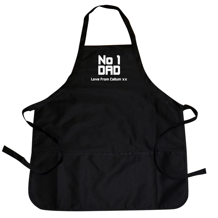 Buy Personalised No1 Dad Apron at www.giftsfinder.co.uk