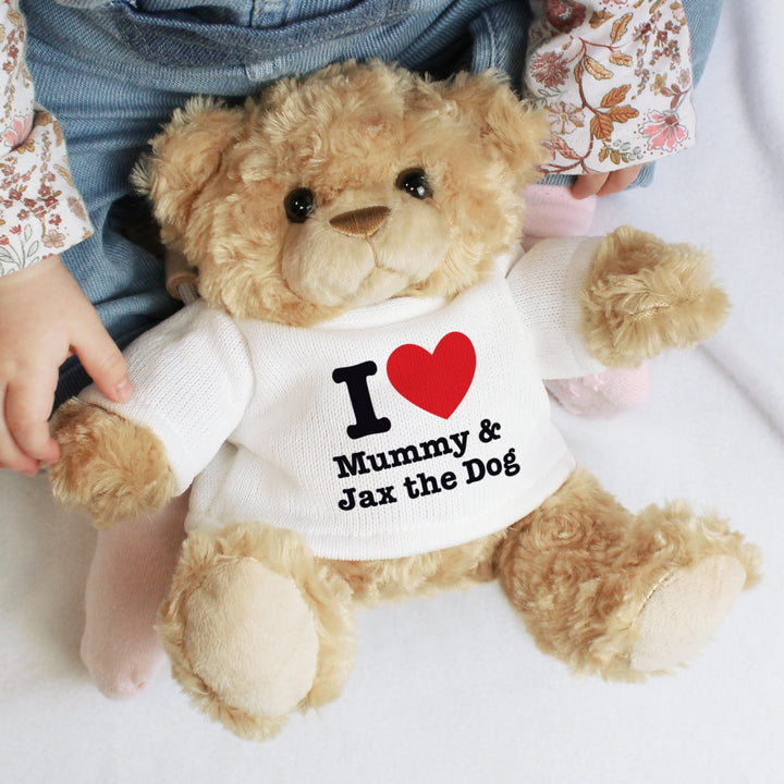 Buy Personalised I HEART Teddy Bear available now at www.giftsfinder.co.uk