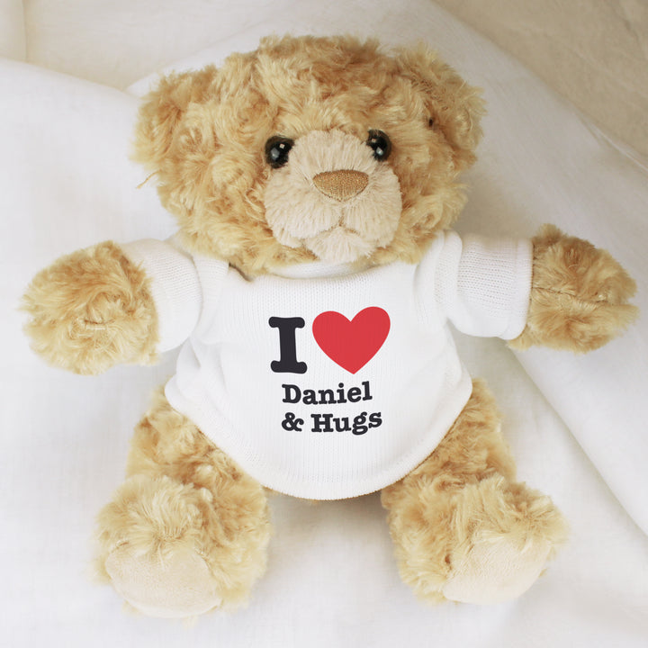 Buy Personalised I HEART Teddy Bear available now at www.giftsfinder.co.uk