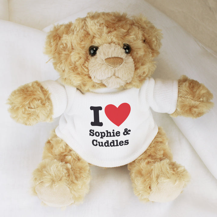 Buy Personalised I HEART Teddy Bear available now at www.giftsfinder.co.uk