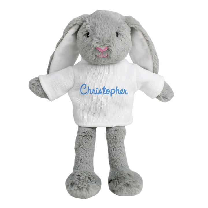 Personalised Name Only Bunny Rabbit - Blue - part of the Gifts Finder Personalised Teddy Bears collection