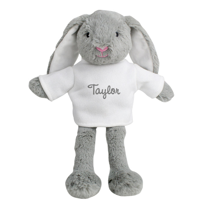 Buy Personalised Name Only Bunny Rabbit - Grey at www.giftsfinder.co.uk