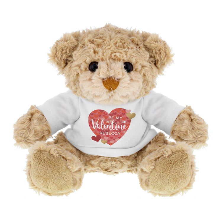 Buy Personalised Valentine's Day Confetti Hearts Teddy Bear at www.giftsfinder.co.uk