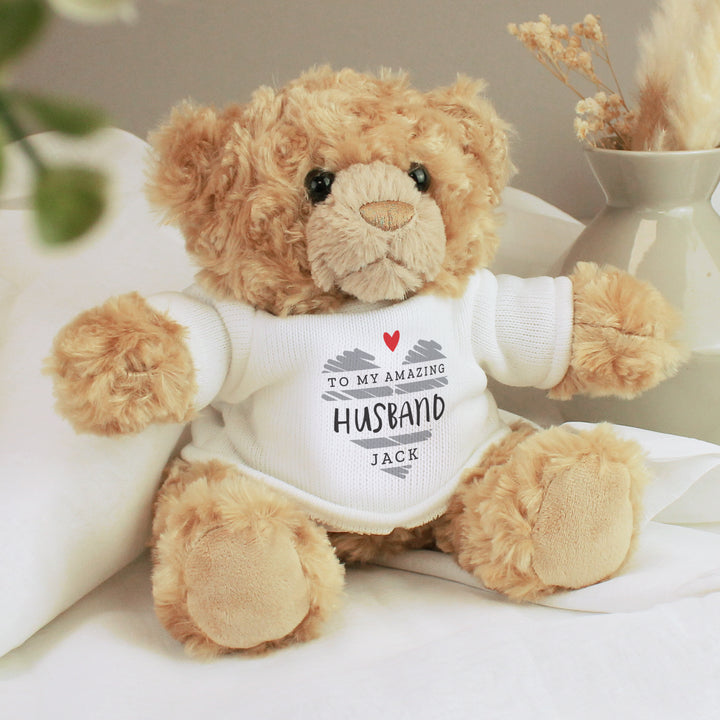 Buy Personalised Valentine's Day Teddy Bear at www.giftsfinder.co.uk