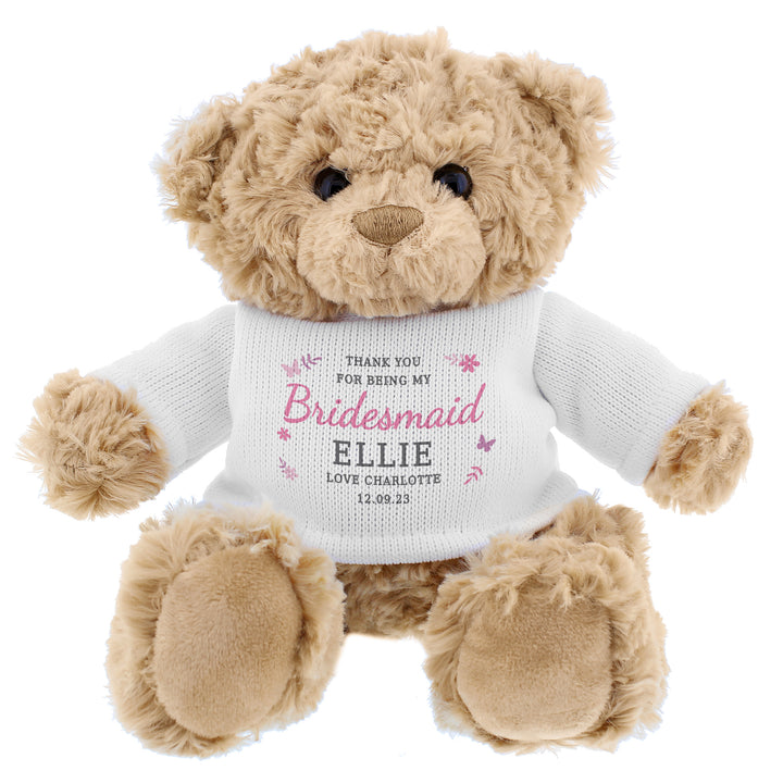 Buy Personalised Girls Free Text Teddy Bear at www.giftsfinder.co.uk