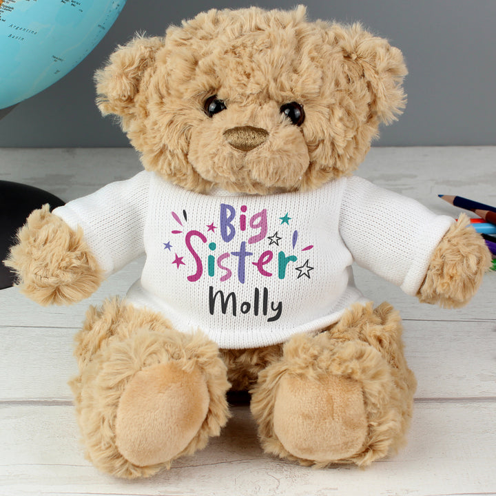 Buy Personalised Big Sister Teddy Bear available now at www.giftsfinder.co.uk