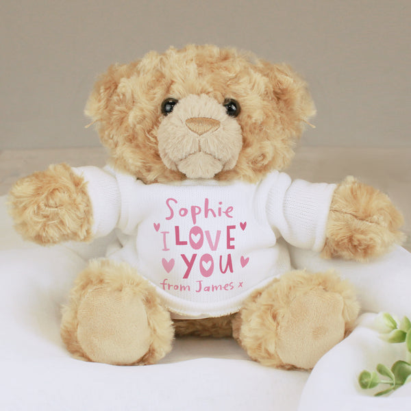 Buy Personalised Love You Beary Much Teddy Bear available now at www.giftsfinder.co.uk