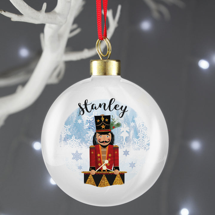 Buy Personalised Nutcracker Bauble at www.giftsfinder.co.uk