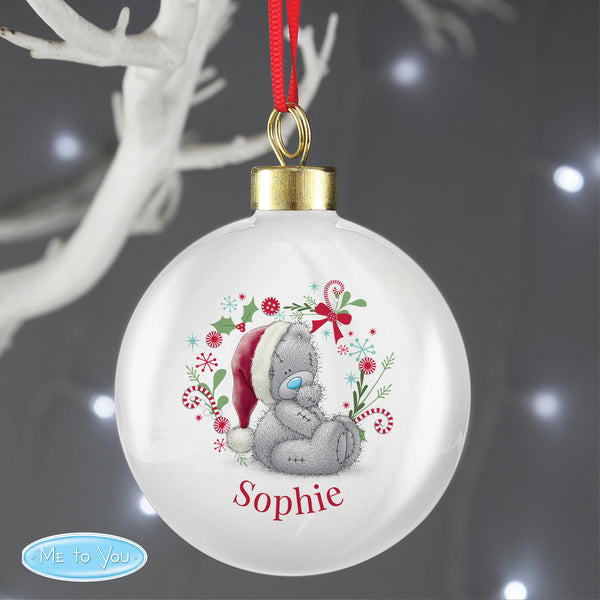 Buy Personalised Me To You Christmas Bauble at www.giftsfinder.co.uk