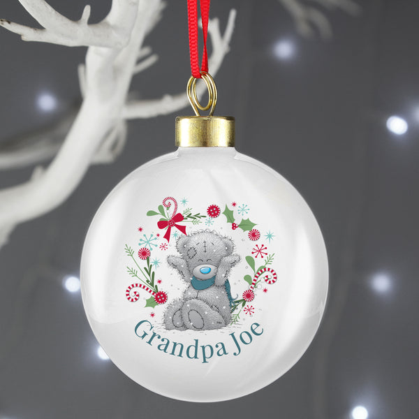 Buy Personalised Me To You 'For Grandad, Dad' Christmas Bauble at www.giftsfinder.co.uk