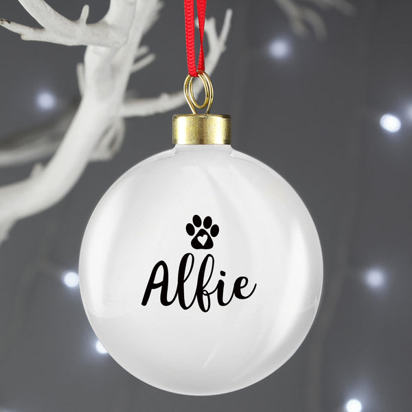 Buy Personalised Pet Bauble at www.giftsfinder.co.uk