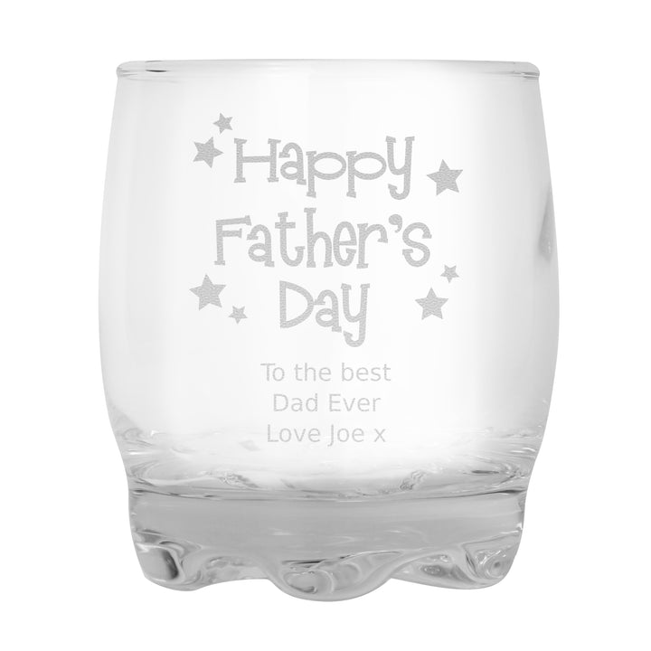 Personalised Happy Father's Day Stars Tumbler - part of the Gifts Finder Personalised Father's Day Gifts collection