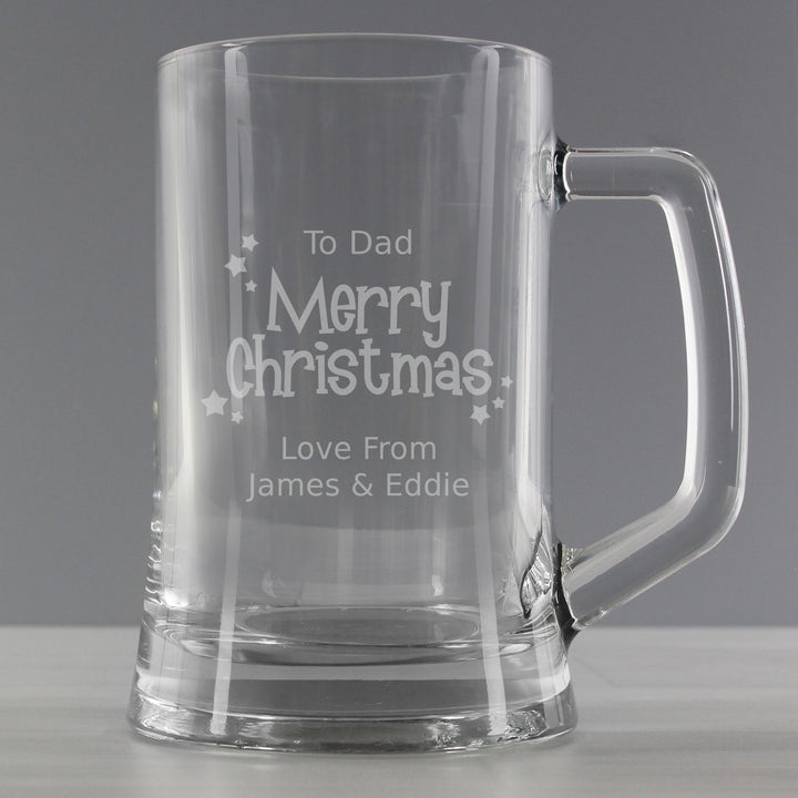 Buy Personalised Merry Christmas Pint available now at www.giftsfinder.co.uk