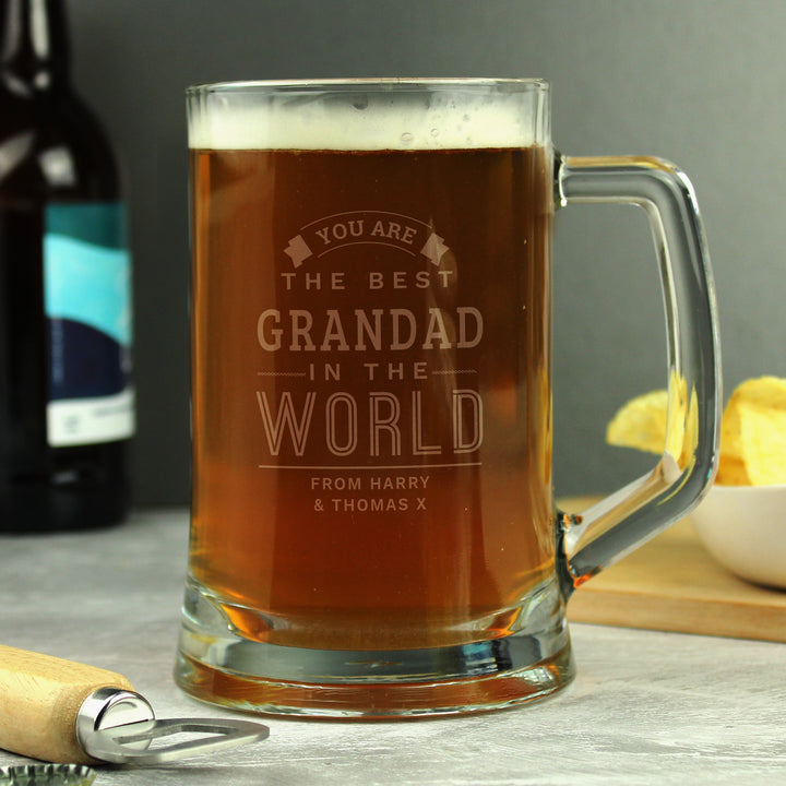 Buy Personalised Best [INSERT WORD] In The World Pint Beer Stern Tankard available now at www.giftsfinder.co.uk