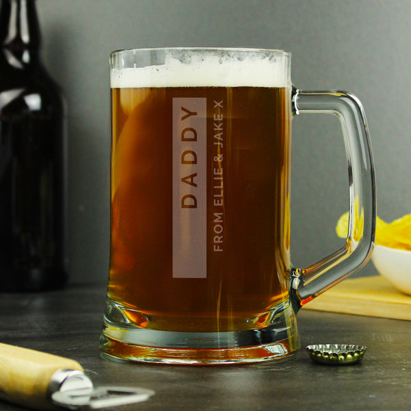 Buy Personalised Free Text Pint Stern Tankard - Father's Day gift available now at www.giftsfinder.co.uk