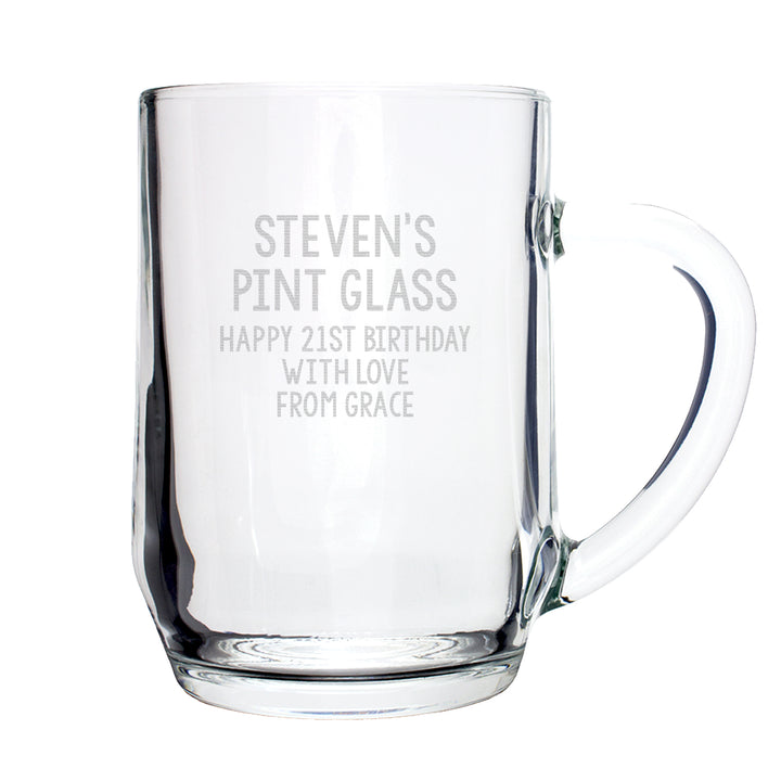 Buy Personalised Free Text Tankard at www.giftsfinder.co.uk