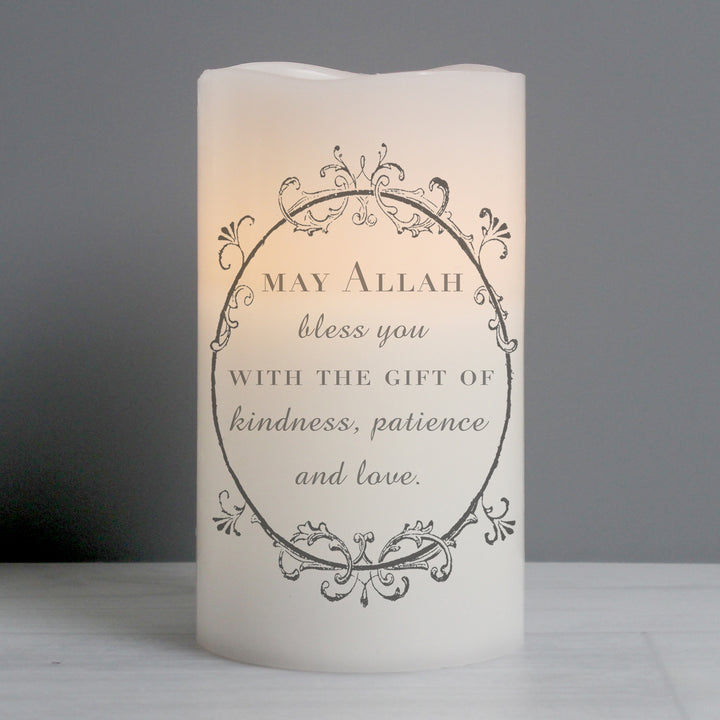 Personalised Ornate Frame LED Candle - part of the Gifts Finder Personalised LED Candles collection