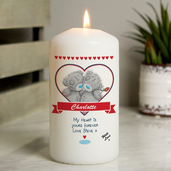 Buy Personalised Me to You Couple Pillar Candle available now at www.giftsfinder.co.uk