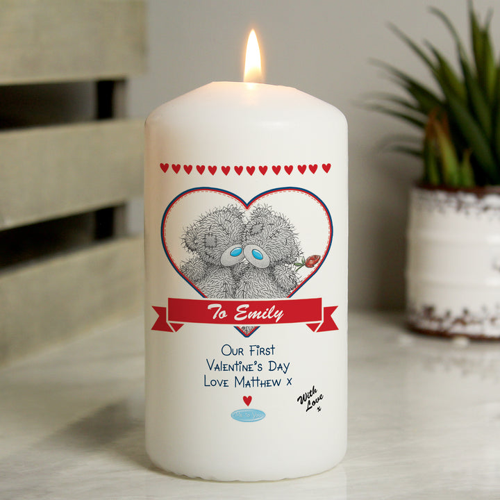 Buy Personalised Me to You Couple Pillar Candle available now at www.giftsfinder.co.uk