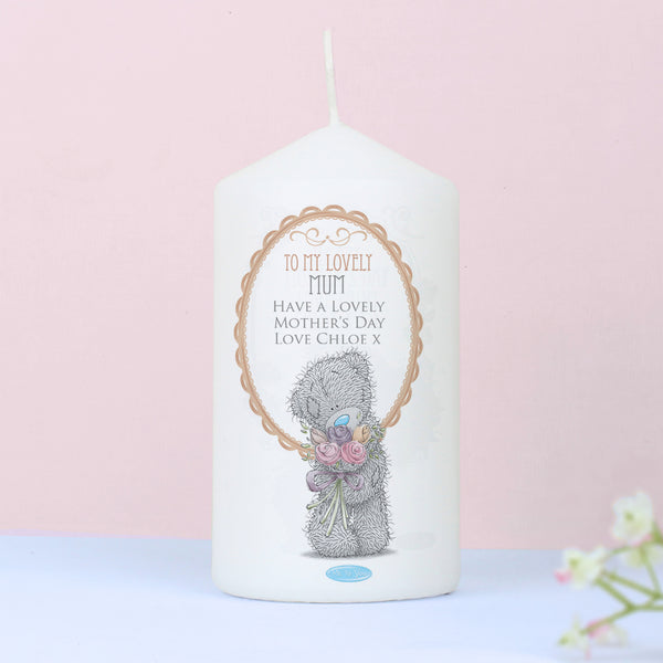 Buy Personalised Me to You Flowers Pillar Candle For Her available now at www.giftsfinder.co.uk